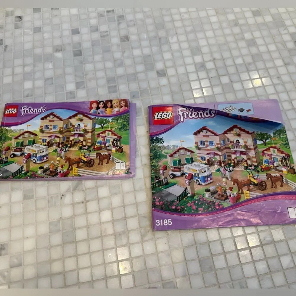 Lego Friends Horse Themed Instruction Manuals Lot